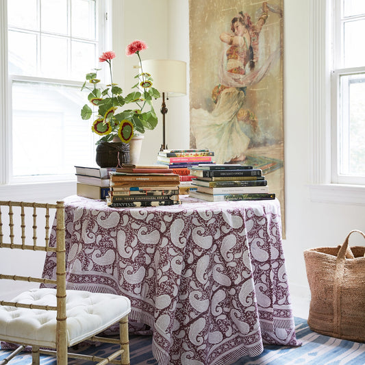 Printed Tablecloth – Dusty Pink