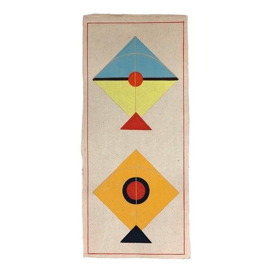 Double Kite Painting - Two Yellows