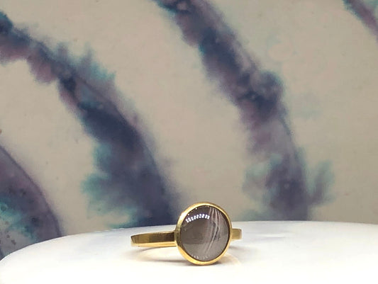 Febrolite 18k Gold Ring