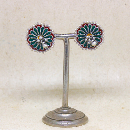 Mandala Post Earrings