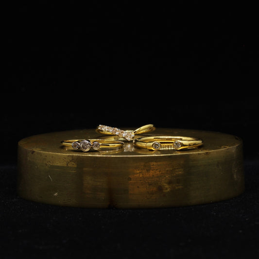 Diamond & 18k Gold Ring Assortment