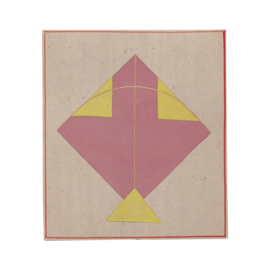 Dusty Pink & Yellow Single Kite