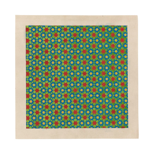 Aqua Ground Geometric Color Pattern