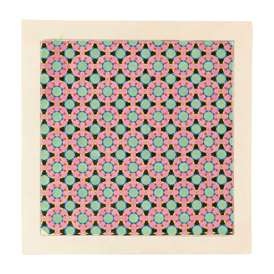 Pink Ground Geometric Color Pattern