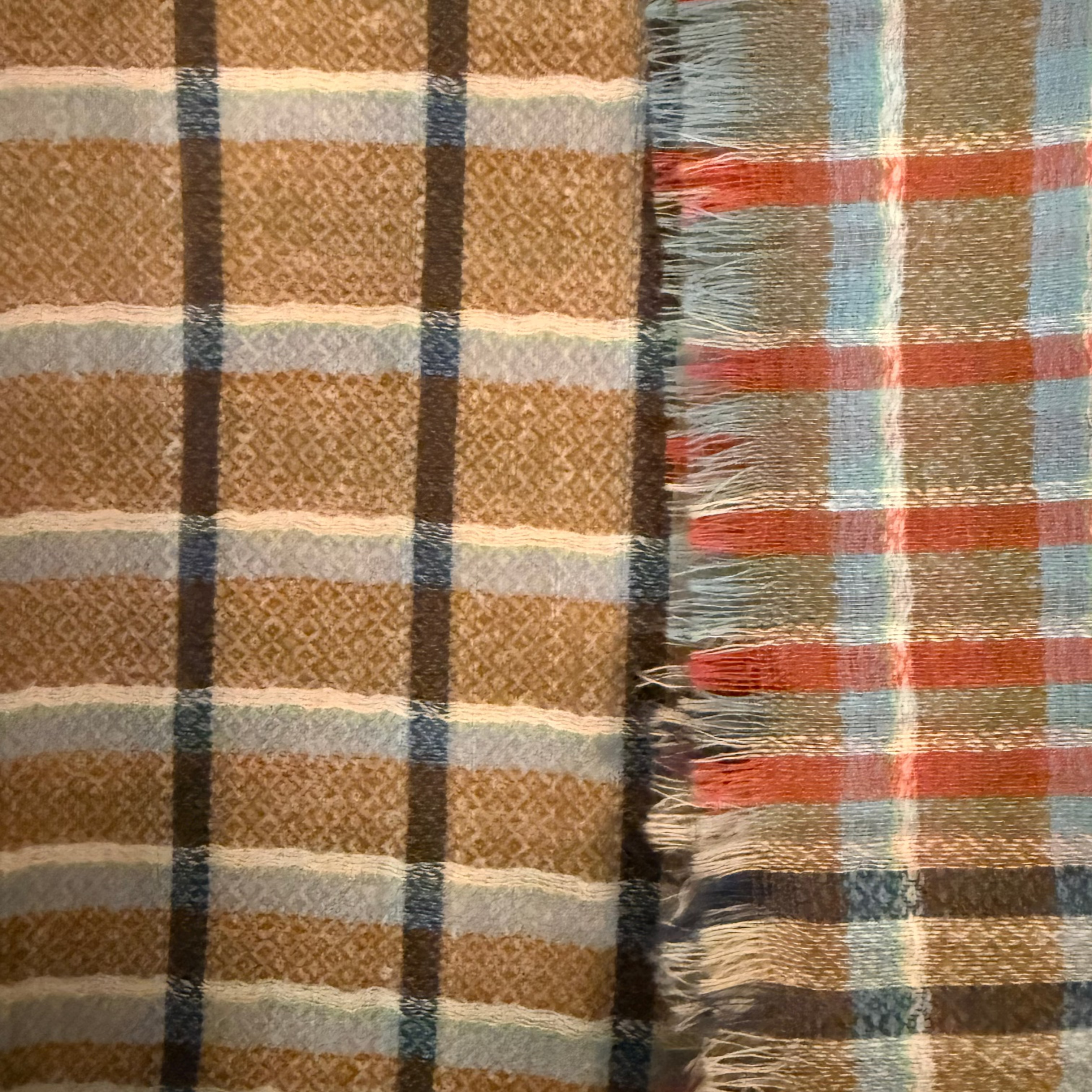 EPICE FW26 SW2614 WOOL LARGE CHECK BANDANA