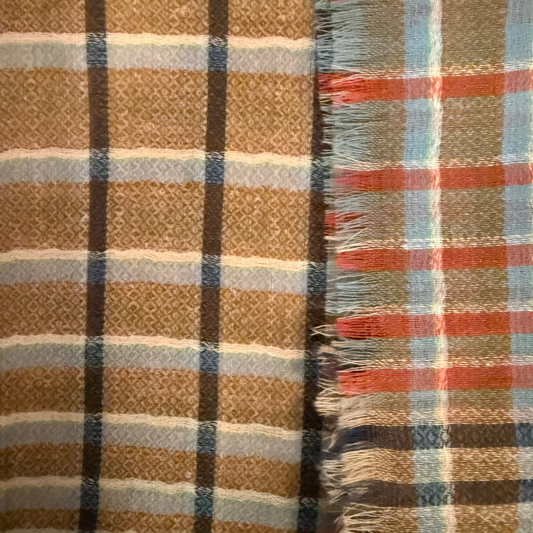EPICE FW26 SW2614 WOOL LARGE CHECK BANDANA