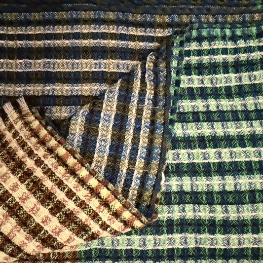 EPICE FW26 SW2602 WOOL WAFFLE CHECK THROW