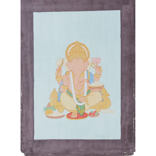 Ganesh on Blue