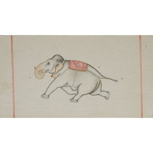 Elephant with Jewels and Pink Blanket