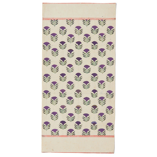 Purple Floral Pattern with Detail