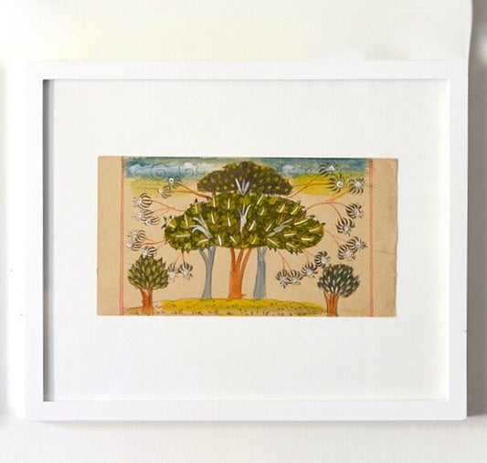 Tree Tryptic with 2 shrubs