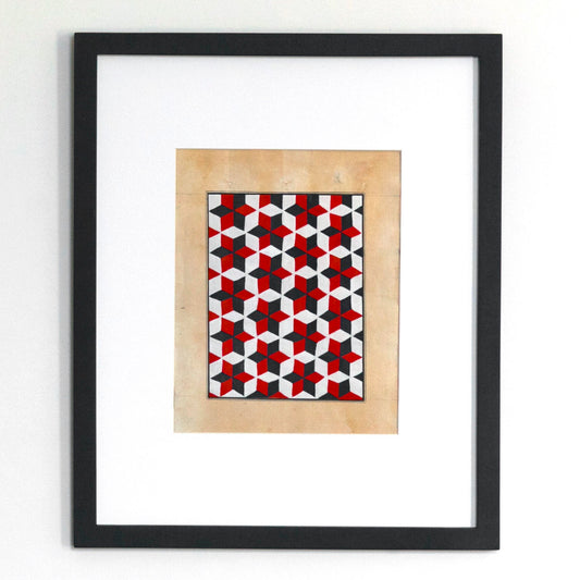Indian Miniature Geometric Pattern SML 6.5X8" MED 7.5X10.5"