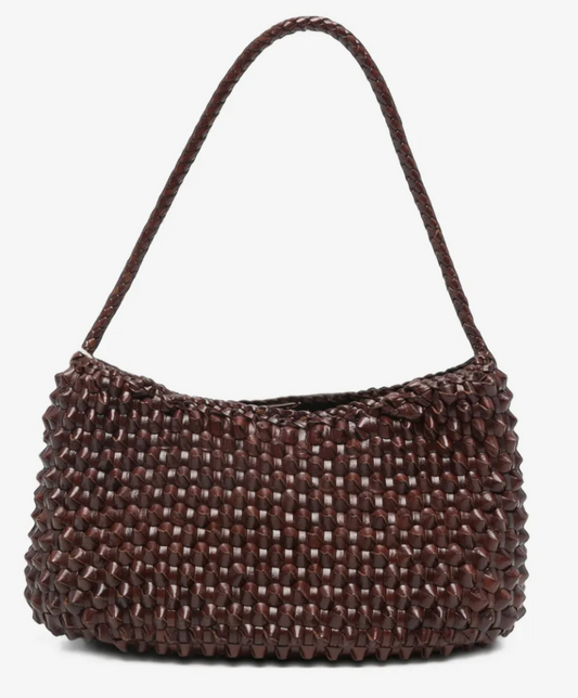 DRAGON BASIL CACTUS WEAVE BAG BROWN