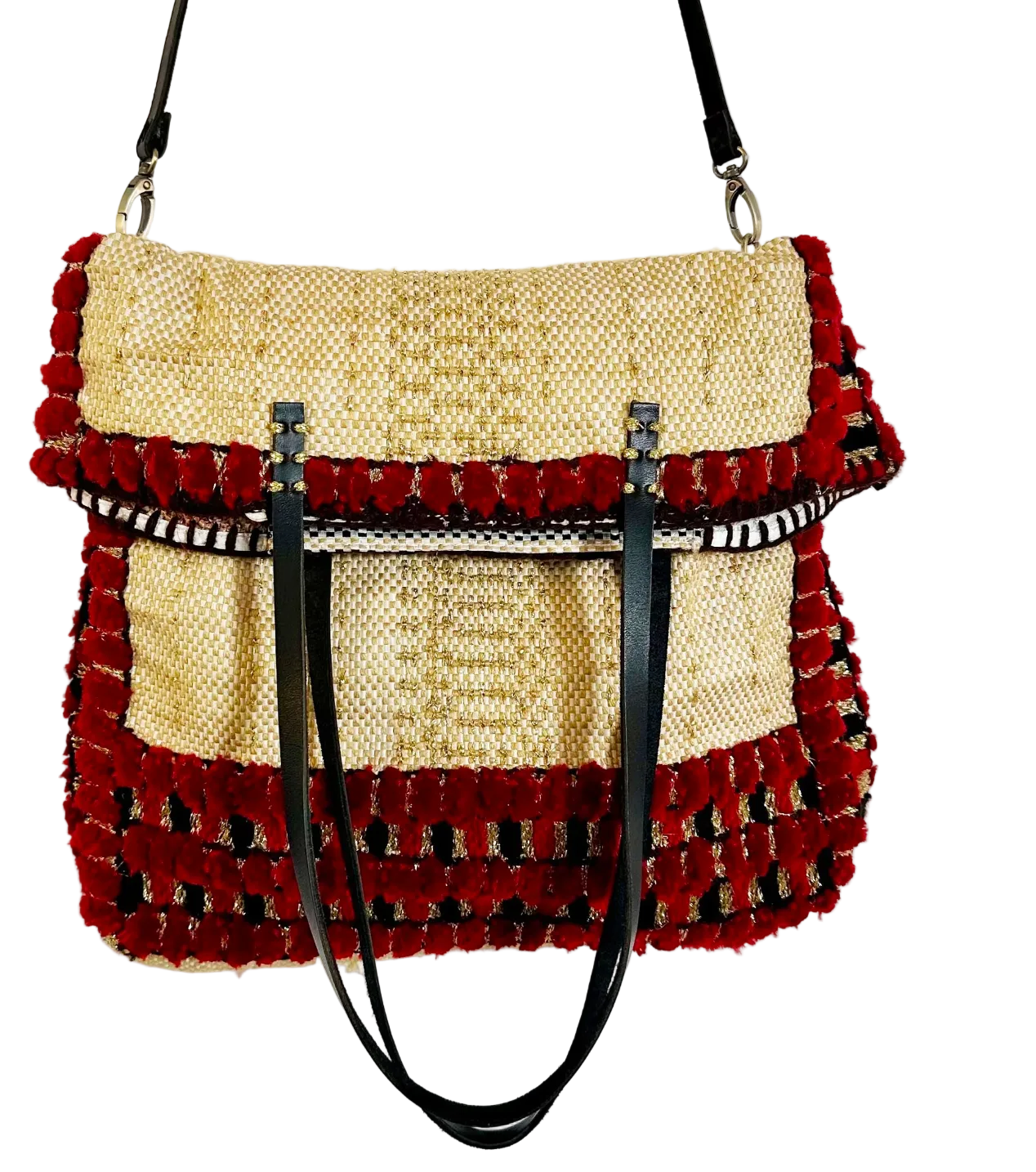 ENSHALLAH MEDIUM POM POM BAG